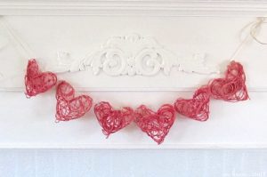 DIY : 3D decorative Paper Heart Garland Tutorial - K4 Craft