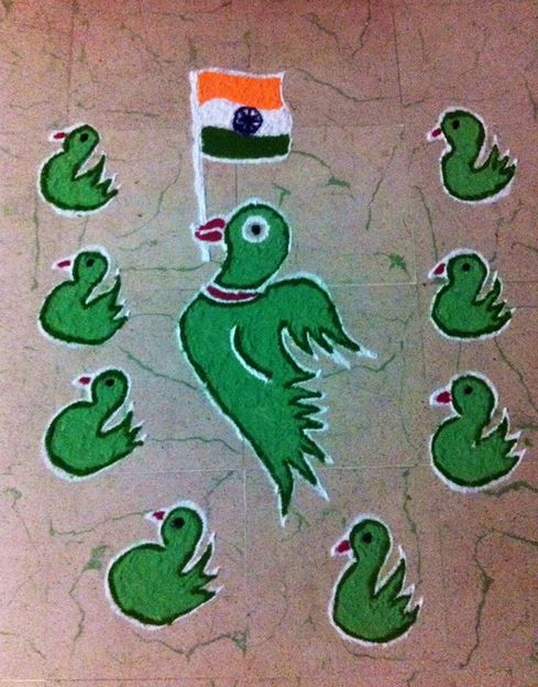 Creative-Rangoli-Design-For-Independence-Day-Of-India The Ultimate List: 50+ Ideas for India Republic Day Celebration