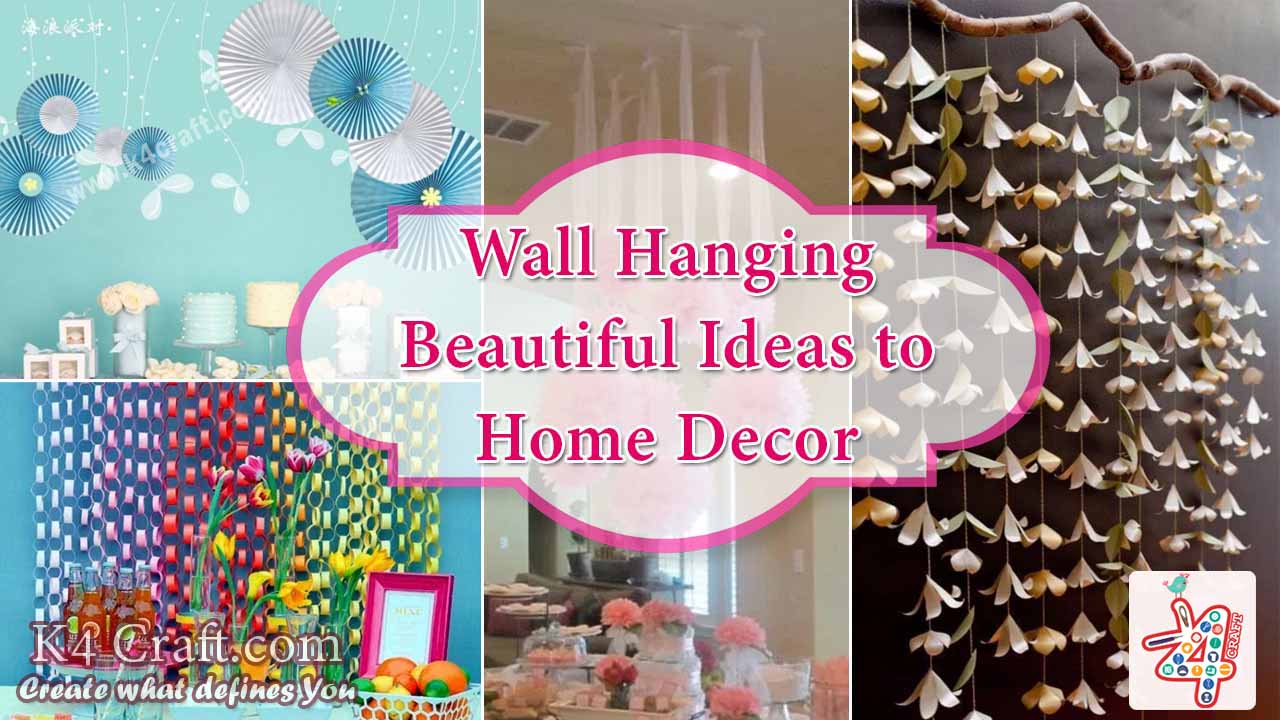  DIY: Wall Hanging Ideas to Decorate Your Home  DIY Easy Wall Hanging Craft Ideas & Tutorials