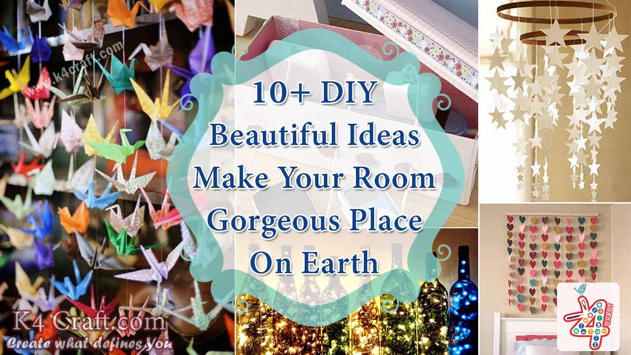 10 Diy Beautiful Ideas For Room Decoration With Simple Crafts K4 Craft