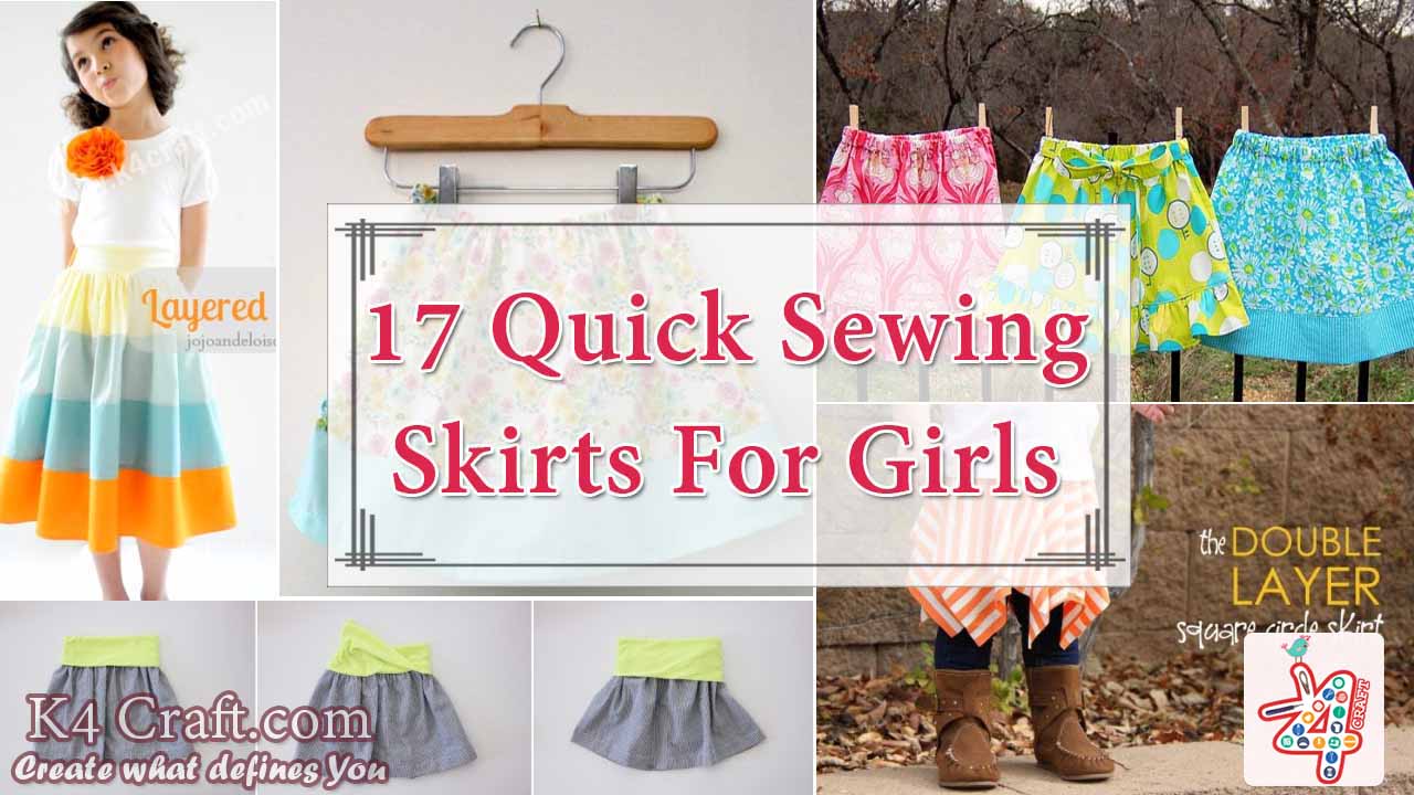 Quick Tutorials of Sewing Skirts For Girls 