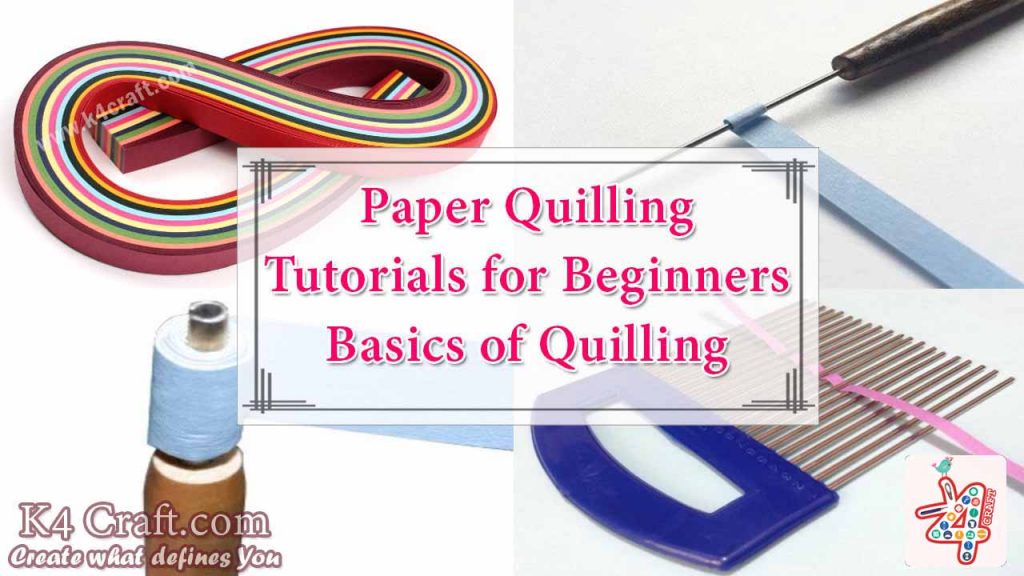 How to Quill Basic Quilling Shapes for Beginners K4 Craft