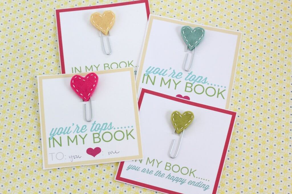 Stitched-Heart-Bookmarks 30+ Easy Valentine's Day Crafts for Kids