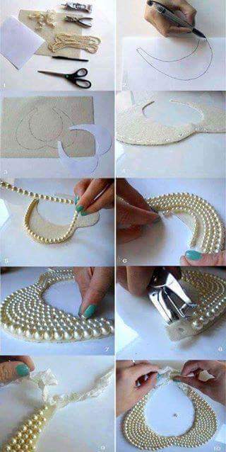 diy-pearl-jewellery-necklace-making DIY Pearls Decorated Craft Projects – Step by step