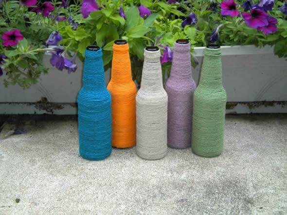 DIY-Cute-Glass-Bottle-Vases-DIY Cute Recycled Glass Bottle vases (Tutorial)