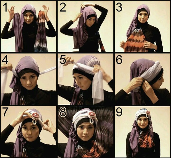 hijab-styles-step-by-step-Amazing Hijab Styles - Step by Step