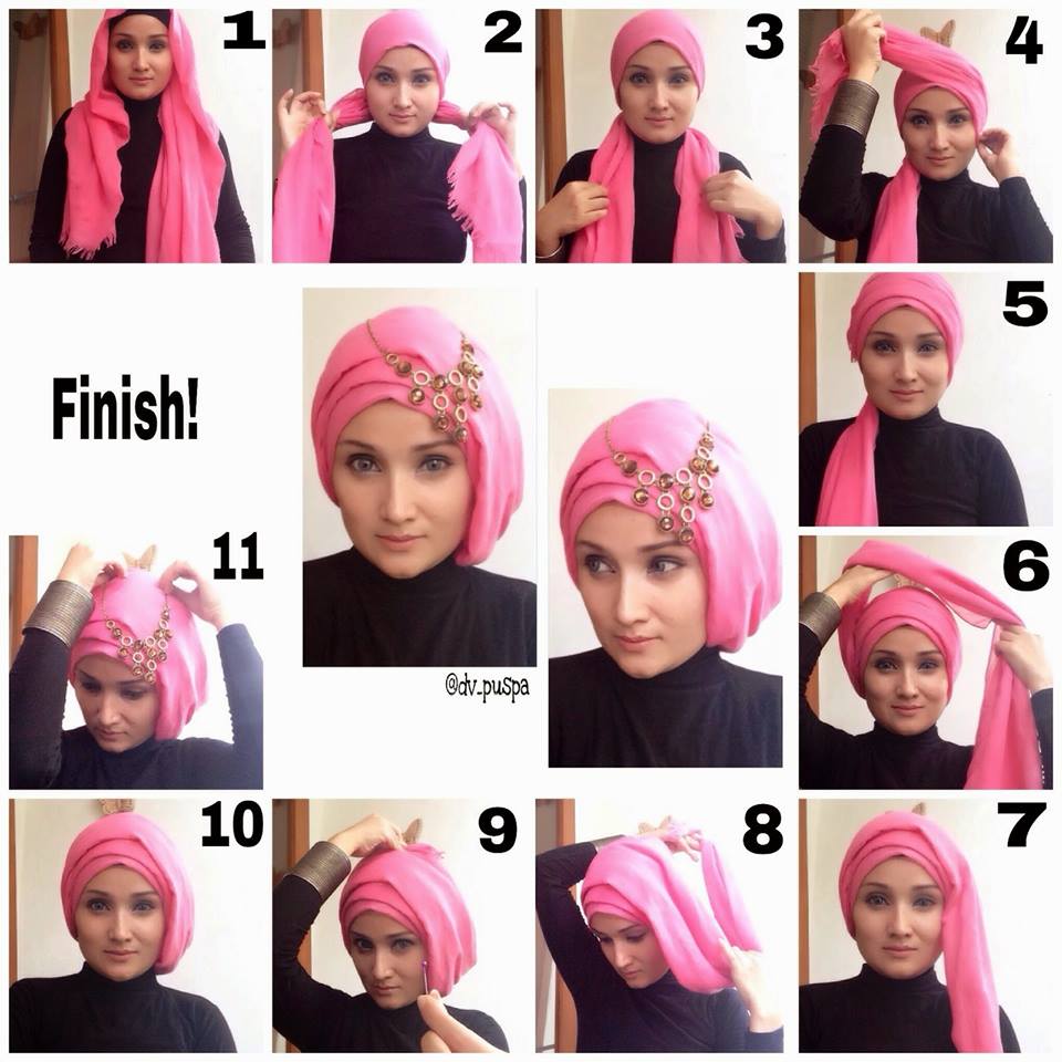 hijab-styles-step-by-step-Amazing Hijab Styles - Step by Step
