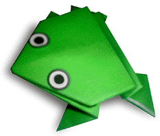 Paper-Jumping-Frog-How To Make a Origami Paper Jumping Frog