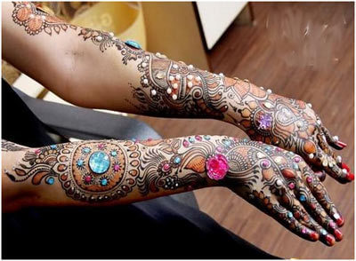 Beautiful Arabic Mehndi Designs: Full Hands and Feet