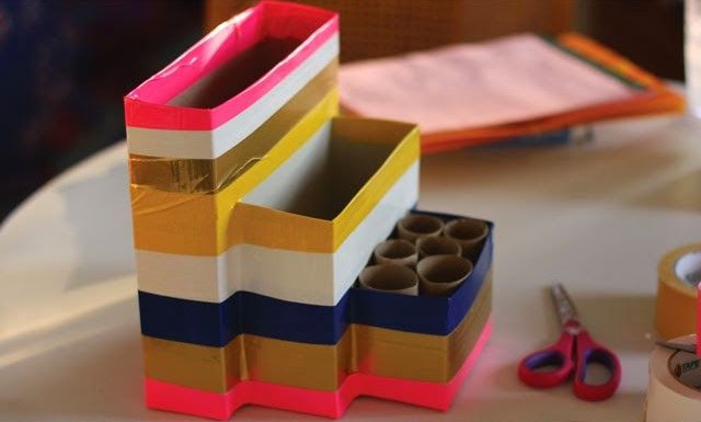 DIY Empty Cartons "Back to School" Craft Tutorial