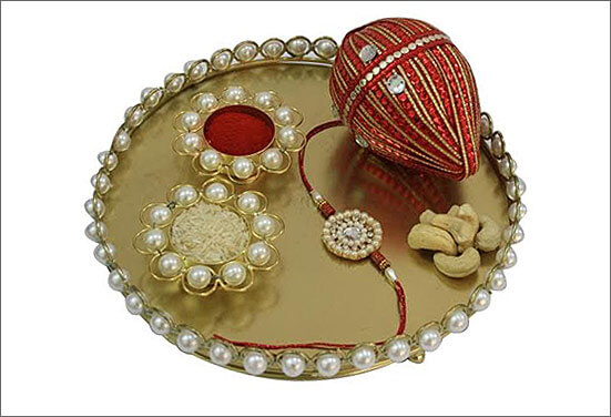Ceramic Thali Decoration Best Ways to decorate Thali for Rakhi at Rakshabandhan