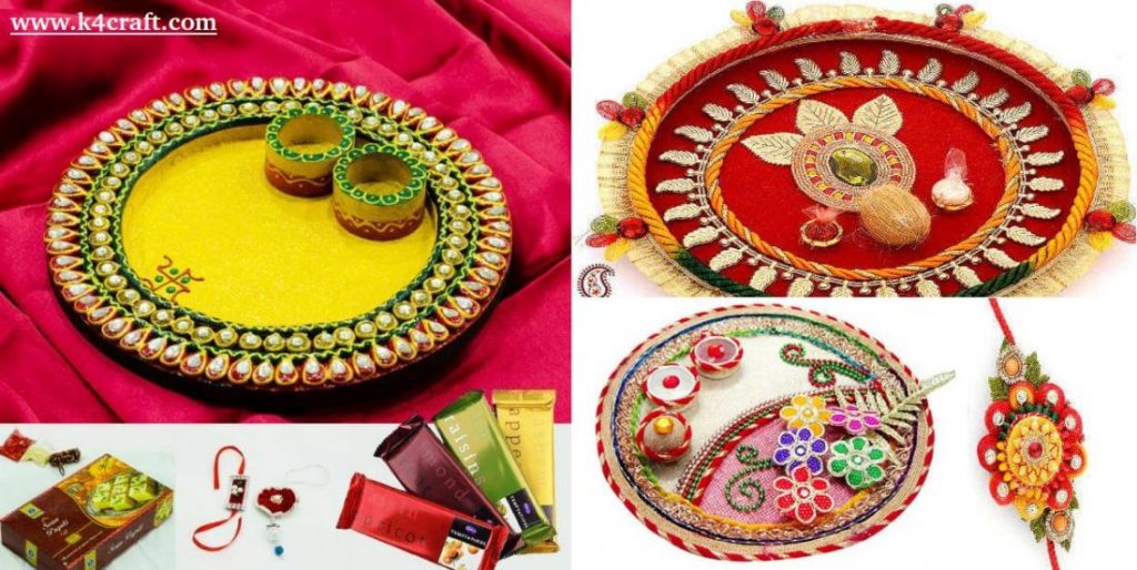 15+ Best Ways to decorate Thali for Rakhi at Rakshabandhan K4 Craft