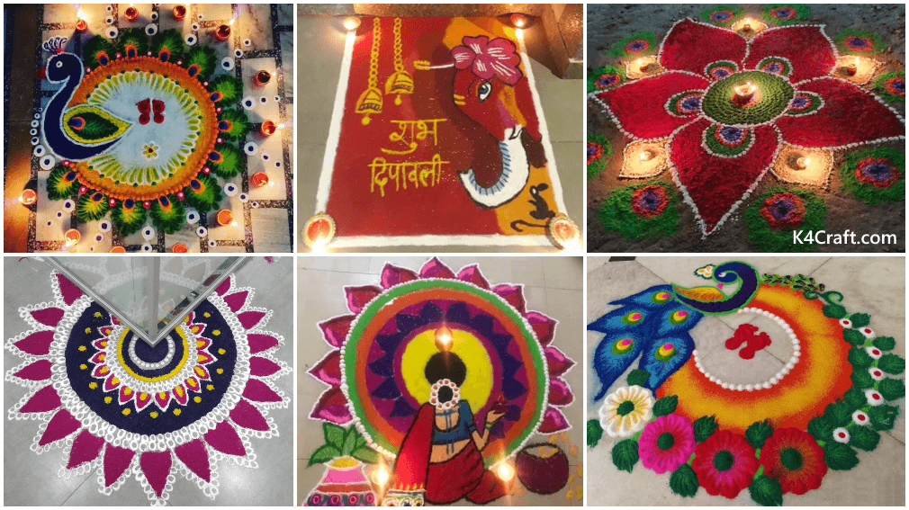 100+ Rangoli Designs for Diwali (Deepavali) 2022 • K4 Craft