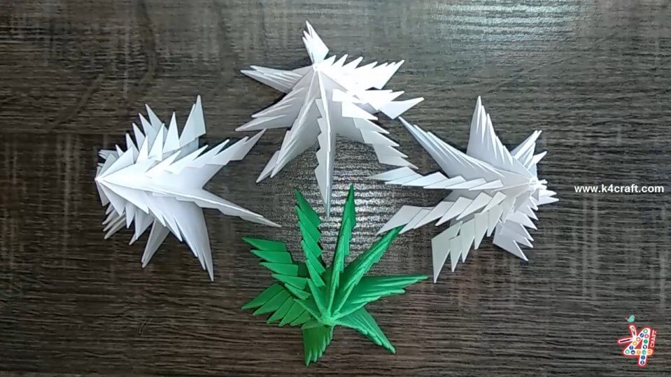 Christmas Craft DIY : How to Make 3D Paper Christmas Tree 