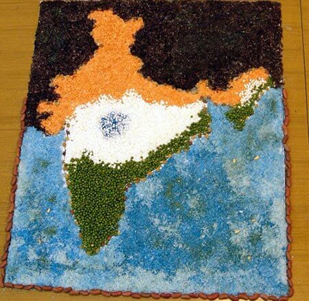 Beautiful Rangoli Design for India Independence Day and Republic Day