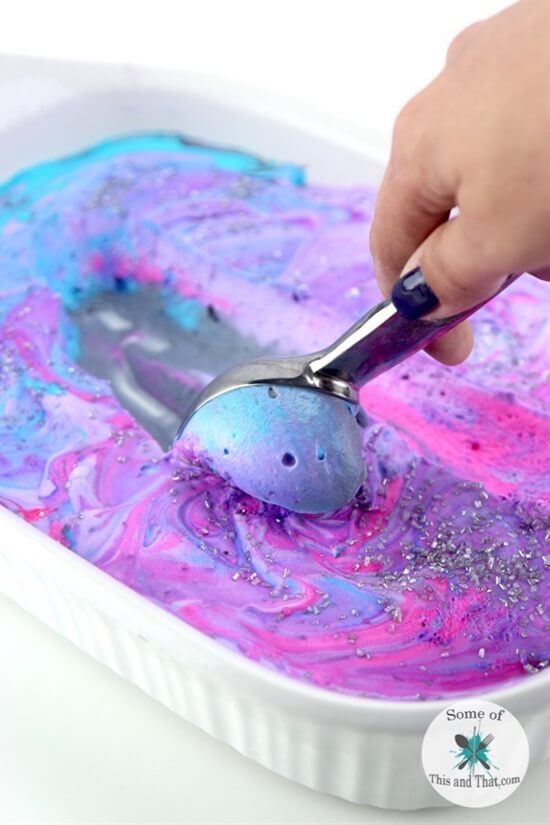 Galaxy Ice Cream Cool & Delicious Birthday Party Food Ideas for Kids