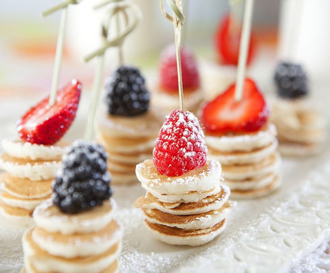 Mini Pancake Stacks Cool & Delicious Birthday Party Food Ideas for Kids