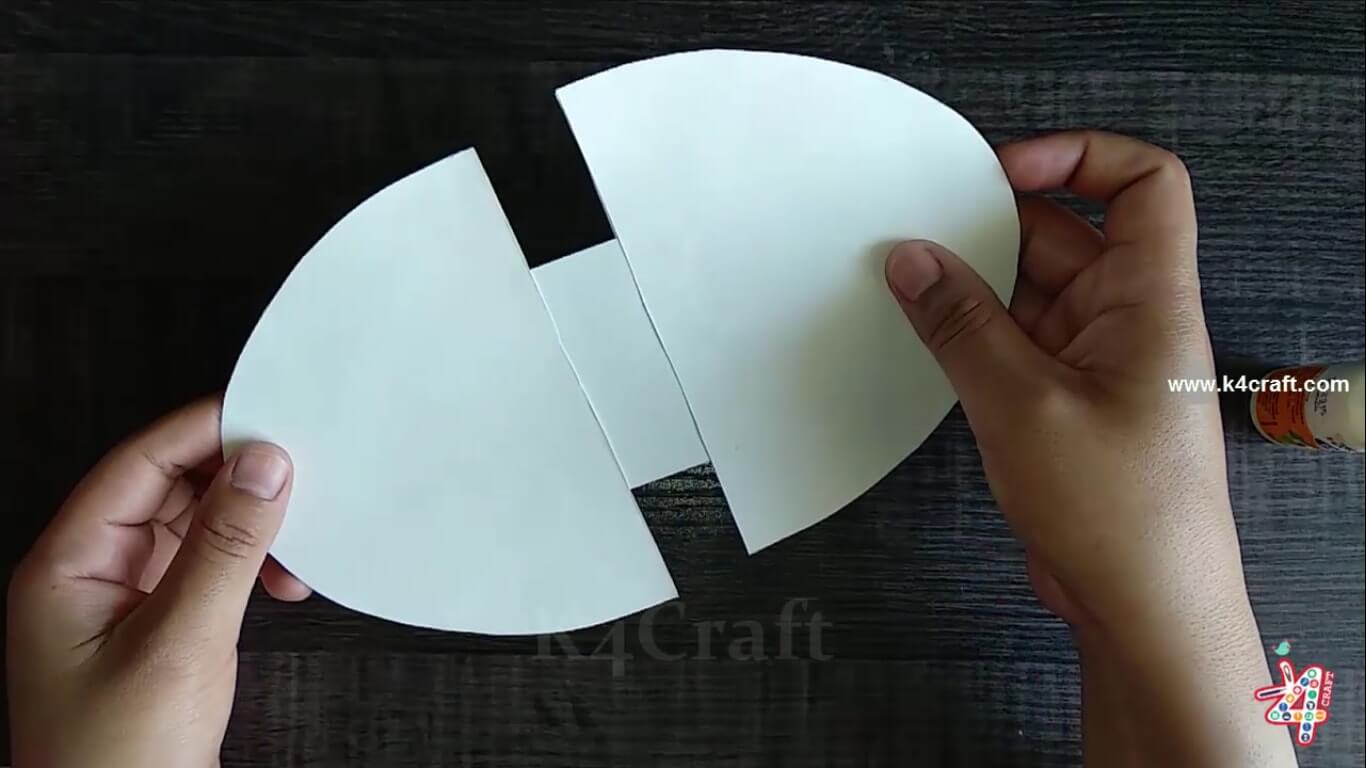 How to make Easter Egg Shaped Card - Handmade Easter Greeting Card