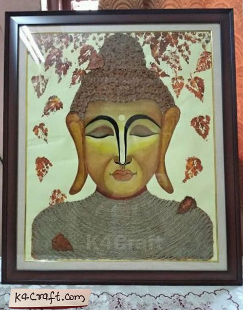  Buddha Painting With Jute Strings | By Ankita Meena
