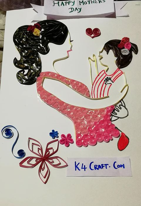 Mother's Day Quilling Card Mother's Day Crafts Ideas To Make At Home