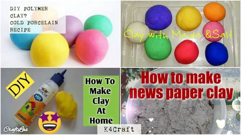 How To Make Clay At Home K4 Craft