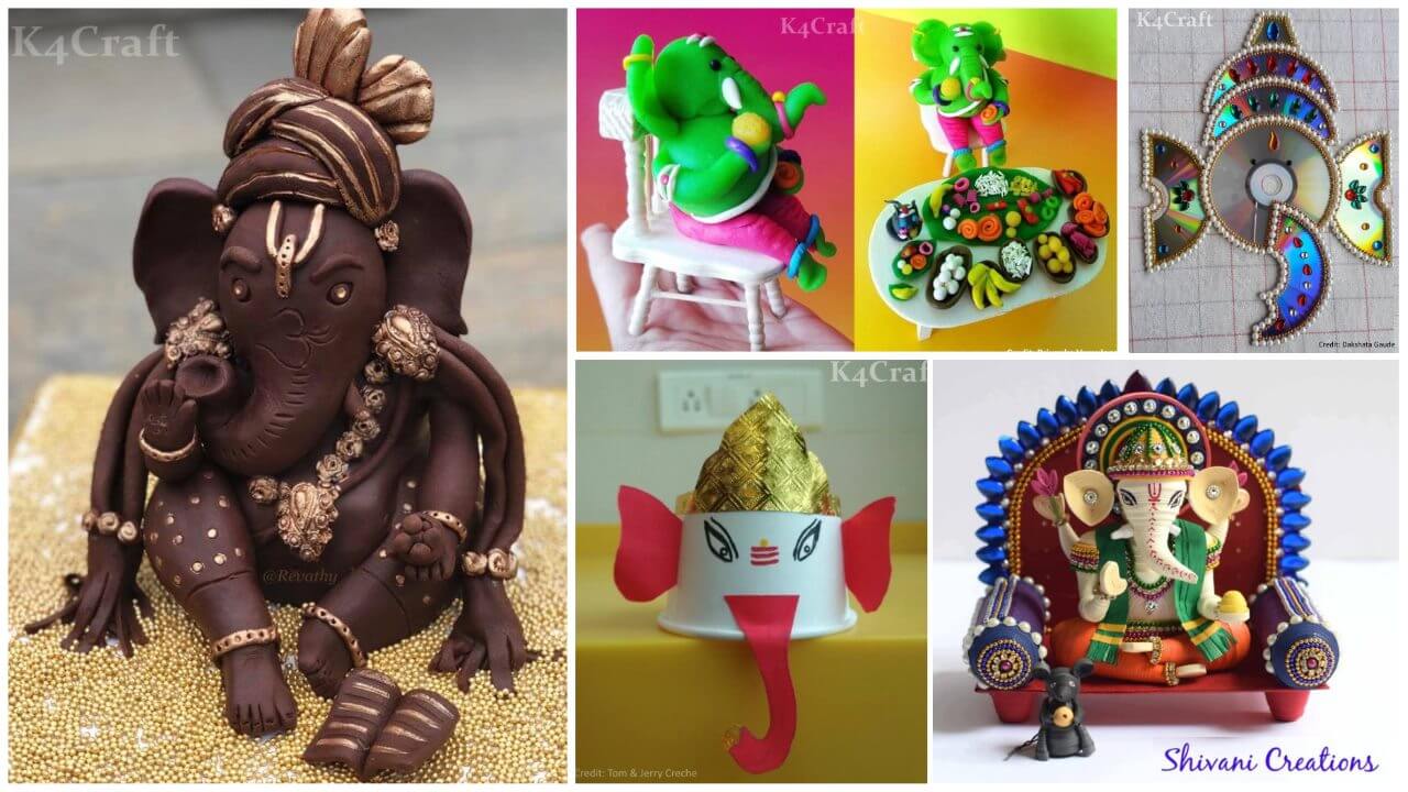 27+ Easy Craft Ideas To Celebrate Ganesh Chaturthi with Kids 2022 • K4 Craft