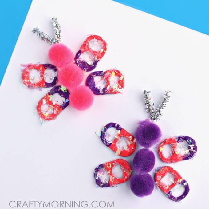 Beautiful fuzzy butterfly craft Cute Butterfly Crafts and Art Activities for Kids