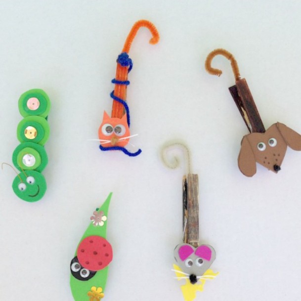 Clothespin Fridge Critters DIY Cute Clothespin Crafts For Kids