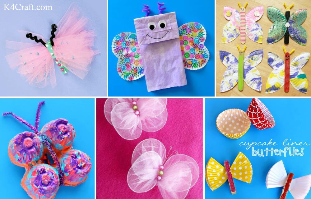 Butterfly Crafts: 25+ Easy Ideas for All Ages - DIY Candy