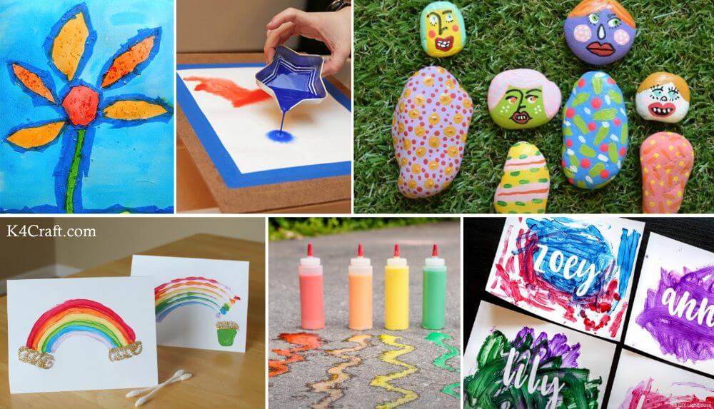 29 Fun Painting Ideas For Kids K4 Craft