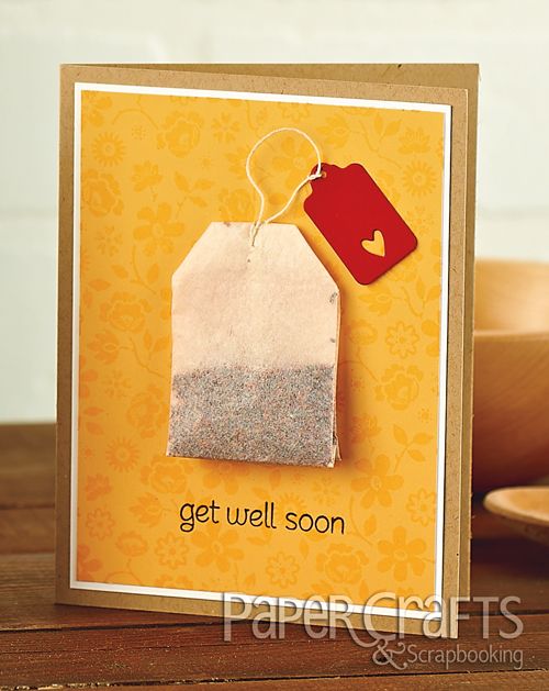 Perfect Tea bag Get Well Soon Card Beautiful DIY "Get Well Soon" Card Ideas