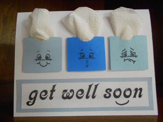 Tissue box design Get Well Soon Card Beautiful DIY "Get Well Soon" Card Ideas