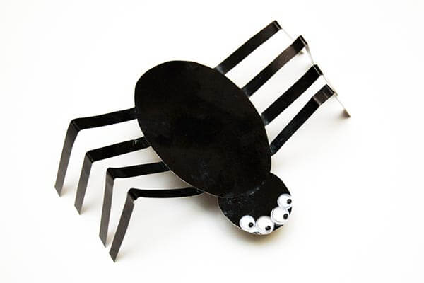 Halloween Paper Spider craft idea Spring Craft Ideas for Kids with Easy Tutorials