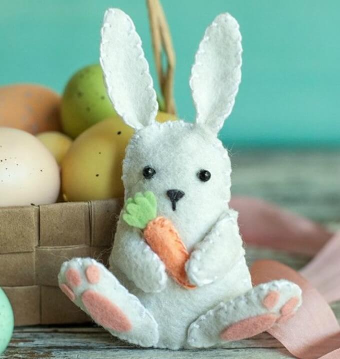  Felt soft toy bunny craft ideas DIY Bunny Craft Ideas & Video Tutorials 