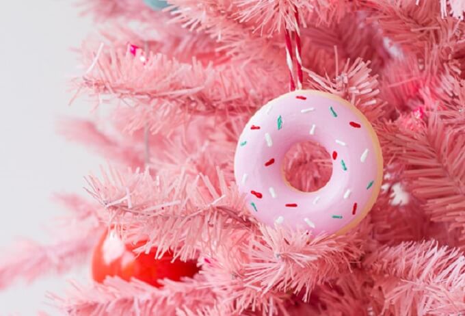 Doughnut Homemade Christmas Ornament Unique DIY Homemade Christmas Ornaments