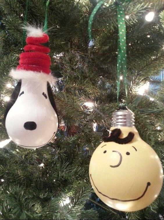 Bulb upscaling Christmas Ornaments Unique DIY Homemade Christmas Ornaments