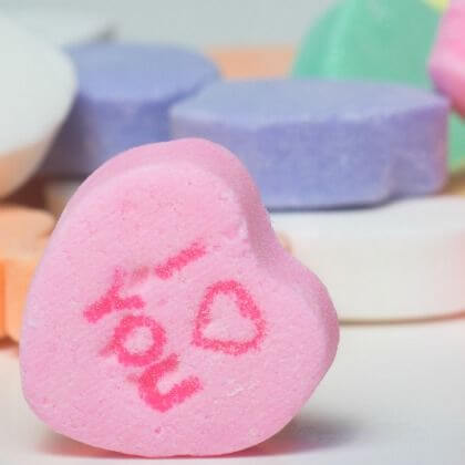Heart shaped bath Bombs Valentine's Day Activities for Preschool Kids