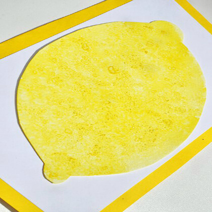 Large Yellow lime craft for Toddlers Yellow Crafts for Toddlers