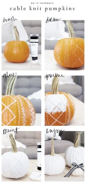 Halloween touch Pumpkin craft idea