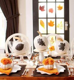 Perfect Pumpkin craft ideas for laying a table