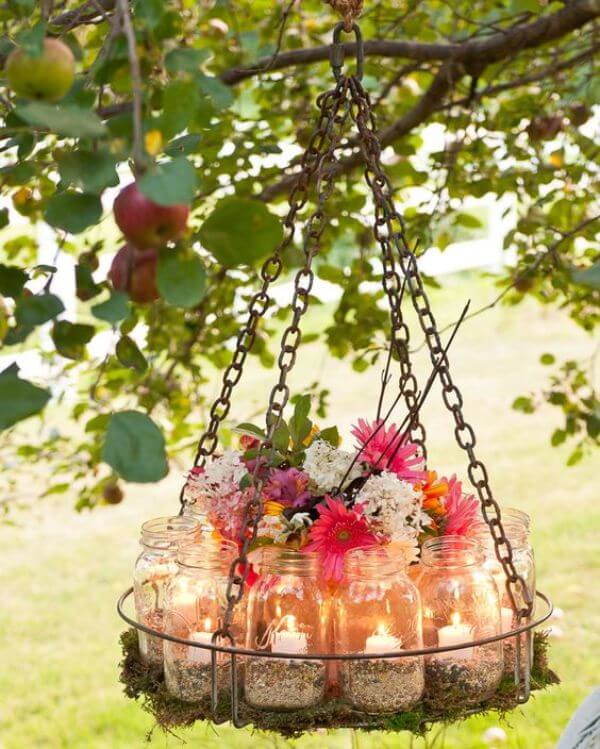 Hanging Flowers Unique Floral Wedding Decor Ideas for Outdoor