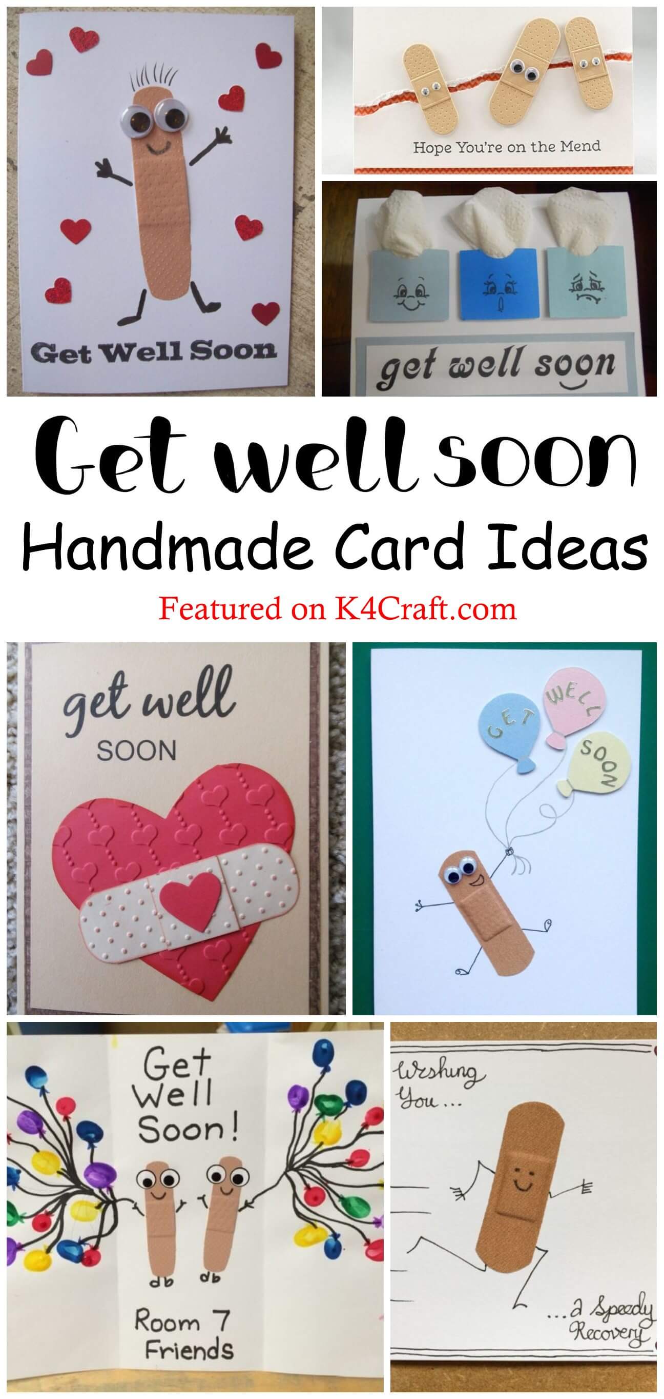 Beautiful-DIY-Get-Well-Soon-Card-Ideas-Pin • K4 Craft