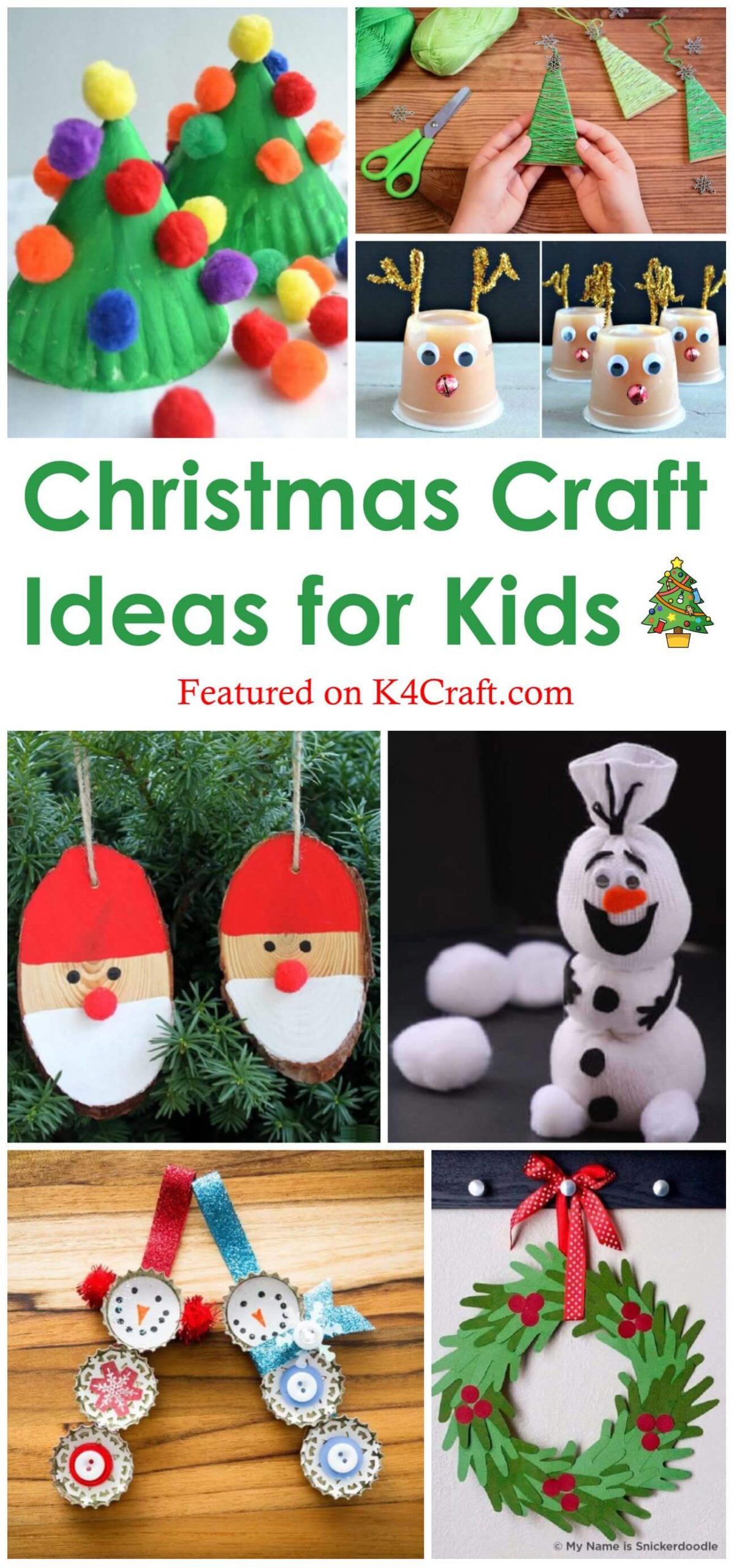 Easy-Christmas-Craft-Ideas-for-Kids-Pin • K4 Craft