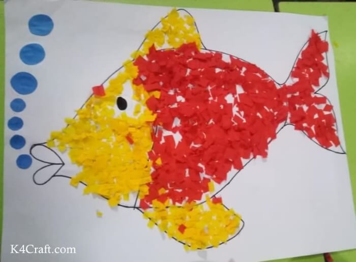 Easy Colourful Fish for kids