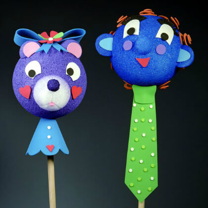 Foam balls puppet making crafts DIY Puppet Making Crafts Kids Will Love