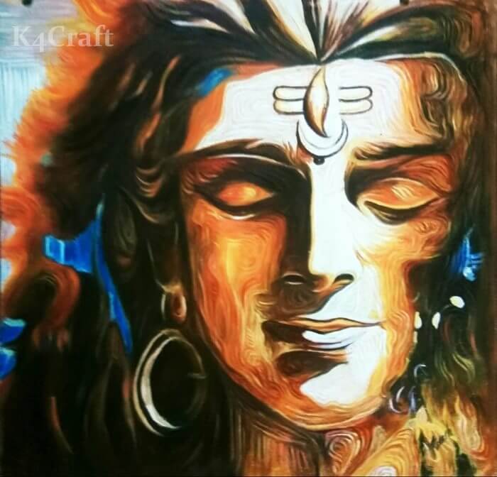 Beautiful Mahadev painting