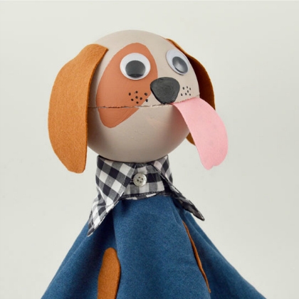 Cute dog puppet making crafts DIY Puppet Making Crafts Kids Will Love