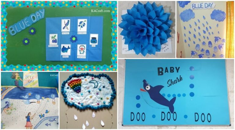 Blue Day Craft Ideas & Activities for Preschool Kids - K4 Craft
