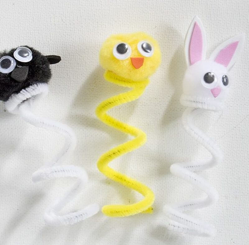 Pipecleaner Finger Puppets for kids Cute Crafts for Kids Made with Love by a Mother