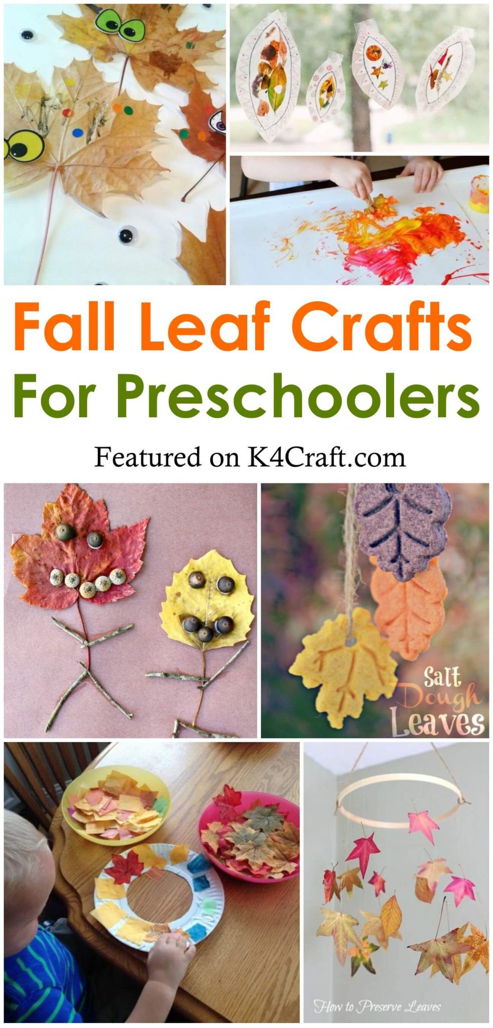 Leaf Crafts & Activities for Preschoolers - Fall Season Ideas - K4 Craft